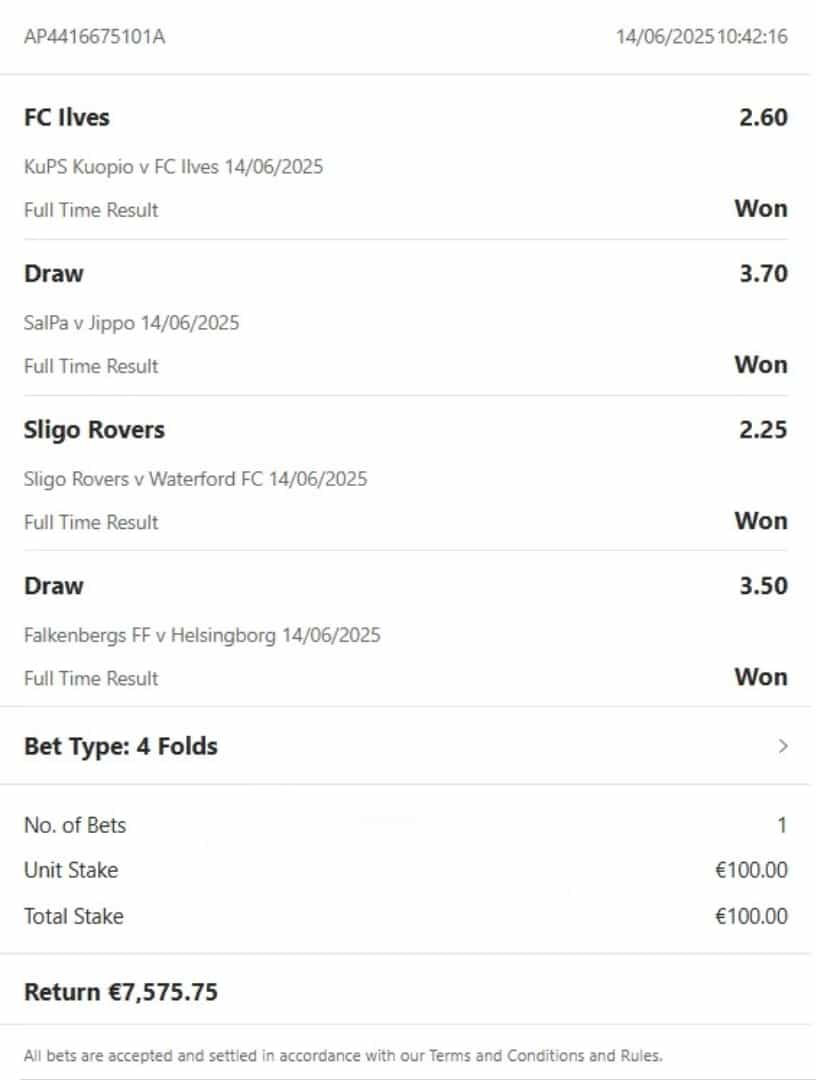 Fixed Matches Bet